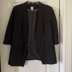 Women’s 3/4 sleeve black blazer